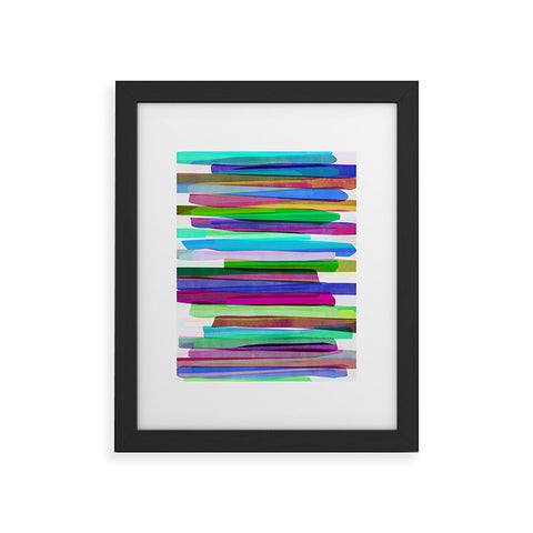 Mareike Boehmer Colorful Stripes 3 Framed Art Print