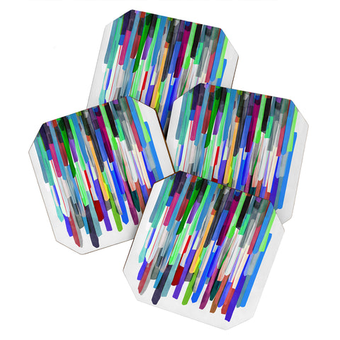 Mareike Boehmer Colorful Stripes 4 Z Coaster Set