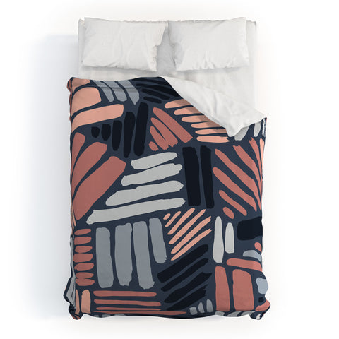 Mareike Boehmer Dots and Lines 1 Strokes Duvet Cover