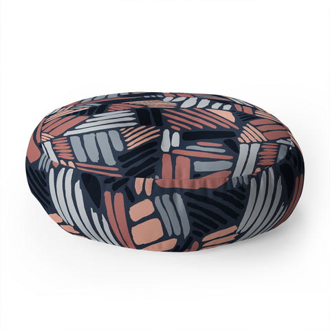 Mareike Boehmer Dots and Lines 1 Strokes Floor Pillow Round