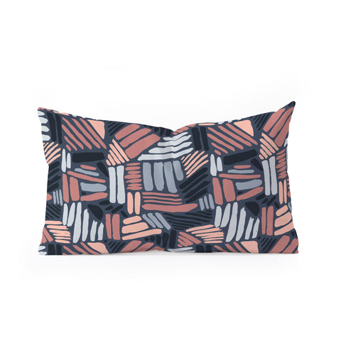 Mareike Boehmer Dots and Lines 1 Strokes Oblong Throw Pillow