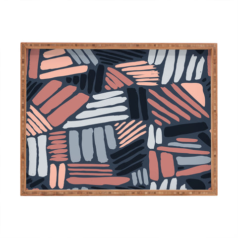 Mareike Boehmer Dots and Lines 1 Strokes Rectangular Tray