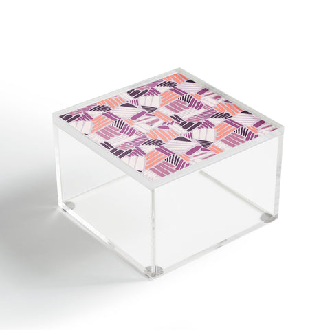 Mareike Boehmer Dots and Lines 1 Strokes Rose Acrylic Box