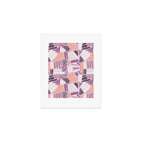 Mareike Boehmer Dots and Lines 1 Strokes Rose Art Print