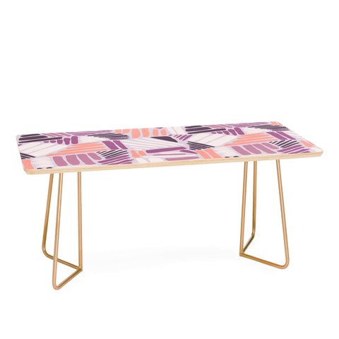 Mareike Boehmer Dots and Lines 1 Strokes Rose Coffee Table