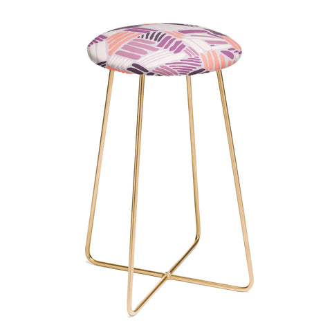 Mareike Boehmer Dots and Lines 1 Strokes Rose Counter Stool