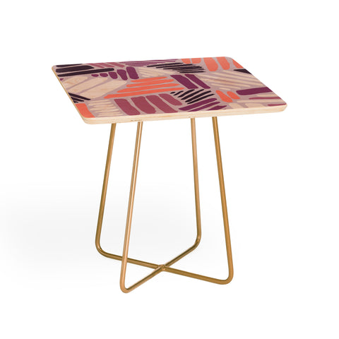 Mareike Boehmer Dots and Lines 1 Strokes Rose Side Table