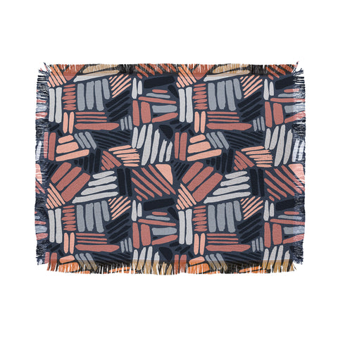Mareike Boehmer Dots and Lines 1 Strokes Throw Blanket