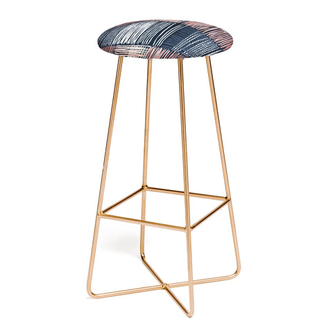 Mareike Boehmer Dots and Lines 2 Fine Lines Bar Stool