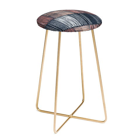 Mareike Boehmer Dots and Lines 2 Fine Lines Counter Stool