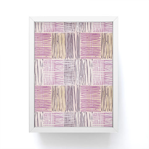 Mareike Boehmer Dots and Lines 2 Fine Lines Rose Framed Mini Art Print
