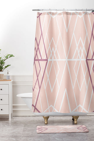 Mareike Boehmer Geometric Sketches 2 Shower Curtain And Mat