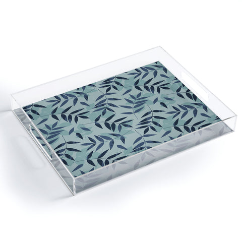 Mareike Boehmer Leaves Scattered 1 Acrylic Tray