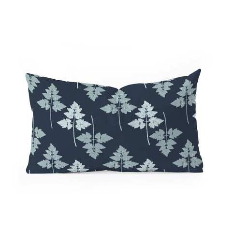 Mareike Boehmer Leaves Up and Down 1 Oblong Throw Pillow