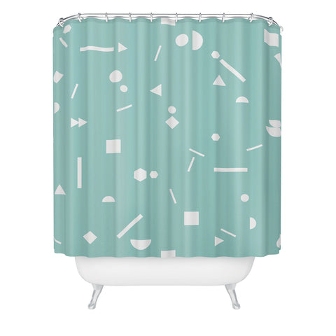 Mareike Boehmer My Favorite Pattern 3 mint Shower Curtain