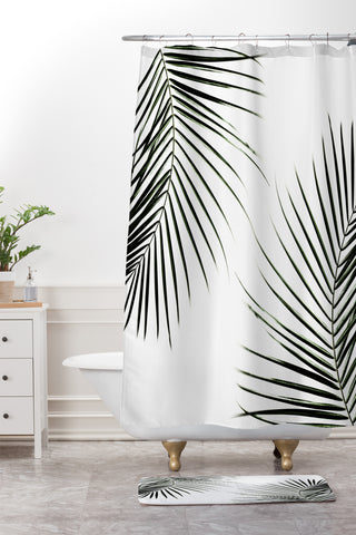 Mareike Boehmer Palm Leaves 9 Shower Curtain And Mat