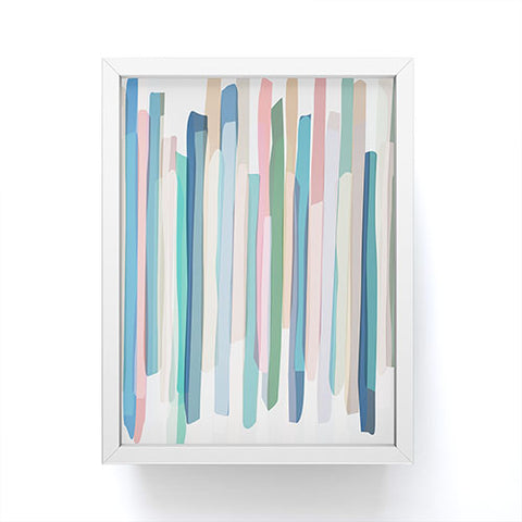 Mareike Boehmer Pastel Stripes 2 Framed Mini Art Print