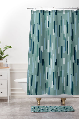 Mareike Boehmer Scandinavian Elegance Matrix 1 Shower Curtain And Mat