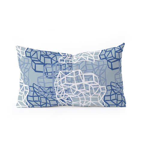 Mareike Boehmer Sketched Grid 1 Oblong Throw Pillow