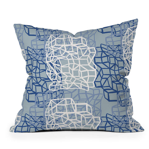 Mareike Boehmer Sketched Grid 1 Throw Pillow