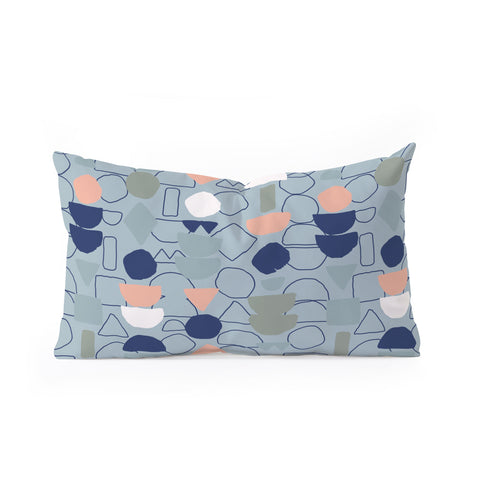 Mareike Boehmer Sketched Lined Up 1 Oblong Throw Pillow