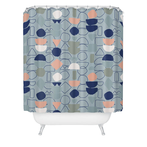 Mareike Boehmer Sketched Lined Up 1 Shower Curtain