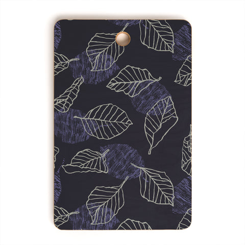 Mareike Boehmer Sketched Nature Leaves 1 Cutting Board Rectangle