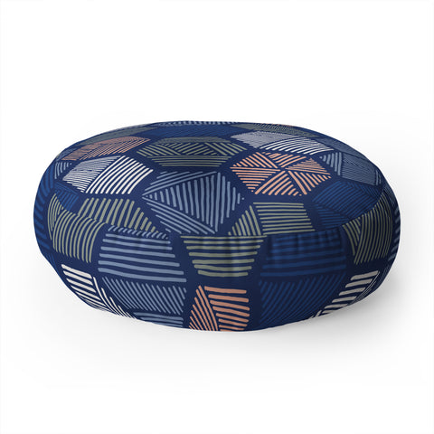Mareike Boehmer Sketched Polygons 1 Floor Pillow Round