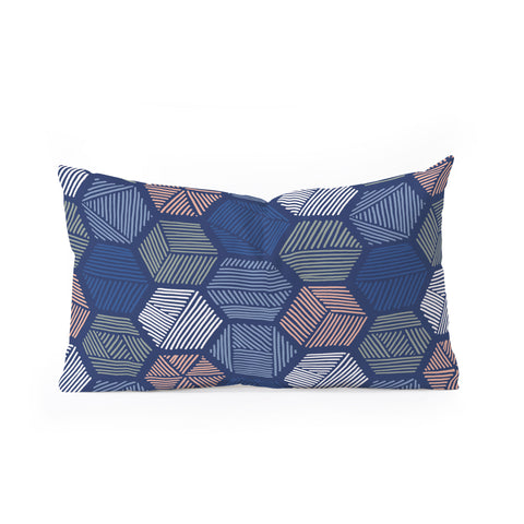 Mareike Boehmer Sketched Polygons 1 Oblong Throw Pillow