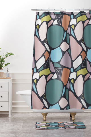 Mareike Boehmer Stones Orderly 1 Shower Curtain And Mat