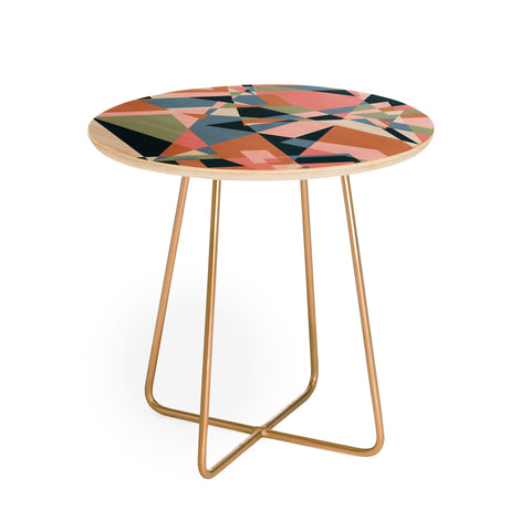 Mareike Boehmer Straight Geometry 80s 1 Round Side Table