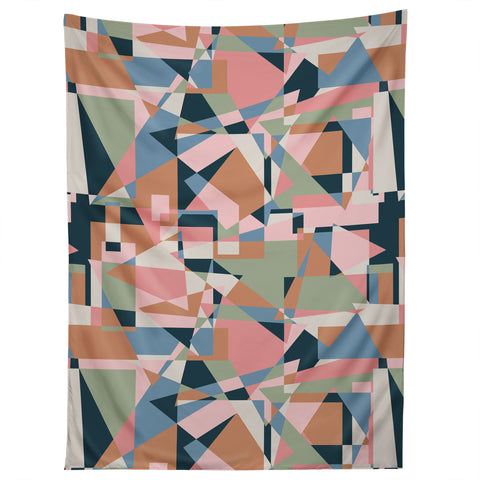 Mareike Boehmer Straight Geometry 80s 1 Tapestry