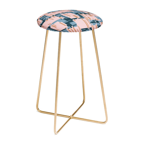 Mareike Boehmer Straight Geometry Connected 1 Counter Stool