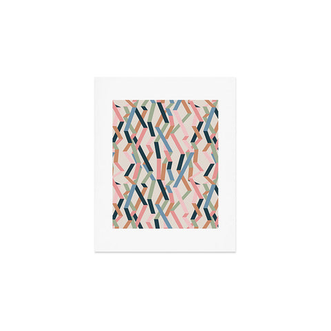 Mareike Boehmer Straight Geometry Ribbons 1 Art Print