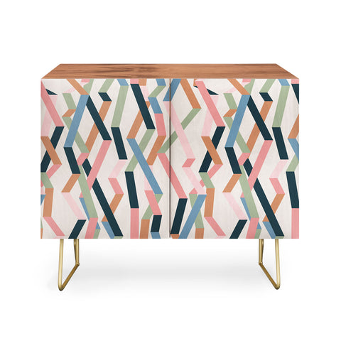 Mareike Boehmer Straight Geometry Ribbons 1 Credenza