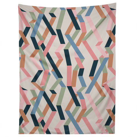Mareike Boehmer Straight Geometry Ribbons 1 Tapestry