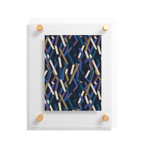 Mareike Boehmer Straight Geometry Ribbons 2 Floating Acrylic Print