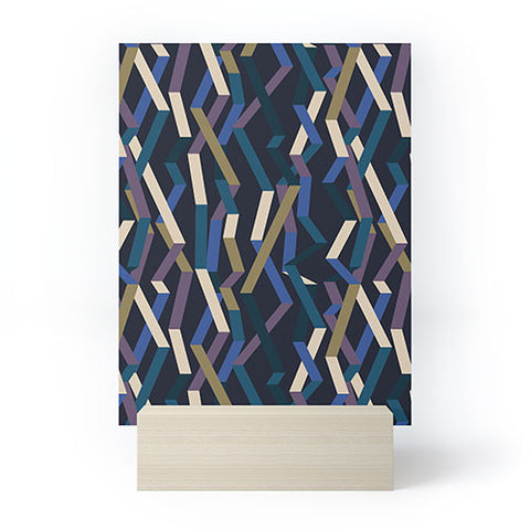 Mareike Boehmer Straight Geometry Ribbons 2 Mini Art Print