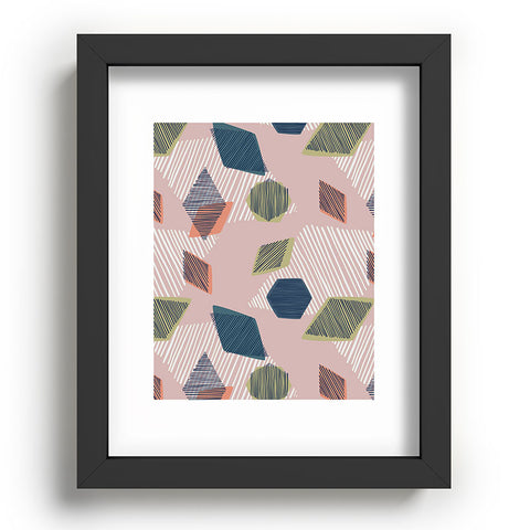 Mareike Boehmer Striped Geometry 5 Recessed Framing Rectangle