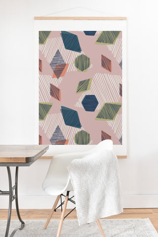 Mareike Boehmer Striped Geometry 5 Art Print And Hanger