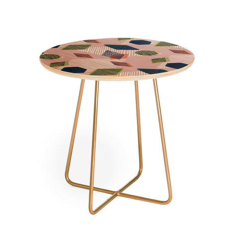 Mareike Boehmer Striped Geometry 5 Round Side Table