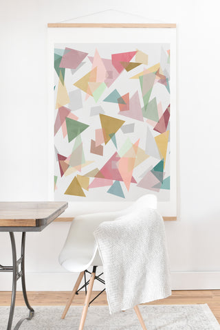 Mareike Boehmer Triangle Confetti 1 Art Print And Hanger