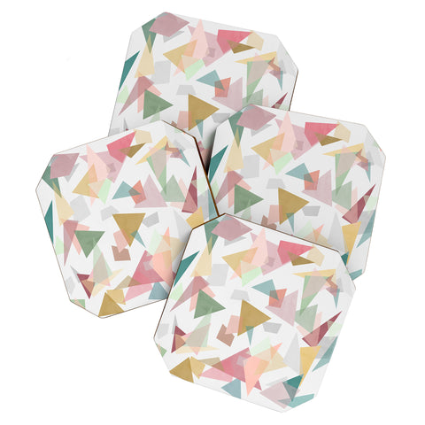 Mareike Boehmer Triangle Confetti 1 Coaster Set