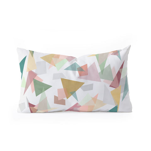 Mareike Boehmer Triangle Confetti 1 Oblong Throw Pillow