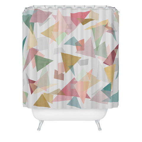 Mareike Boehmer Triangle Confetti 1 Shower Curtain