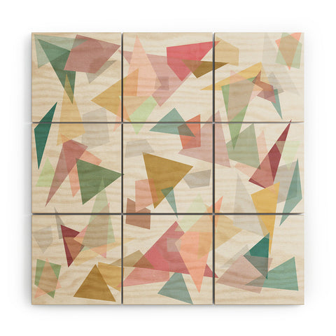 Mareike Boehmer Triangle Confetti 1 Wood Wall Mural