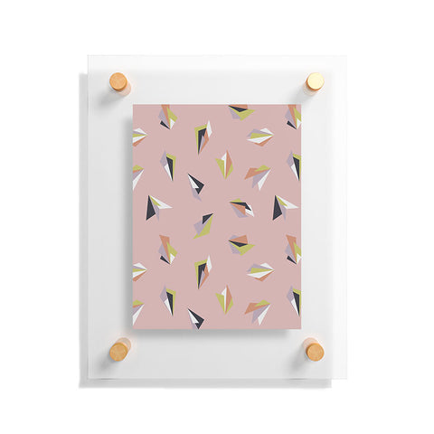 Mareike Boehmer Triangle Play Flowers 1 Floating Acrylic Print