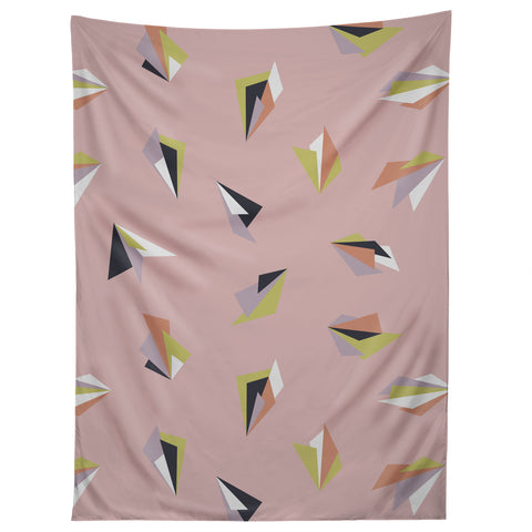 Mareike Boehmer Triangle Play Flowers 1 Tapestry