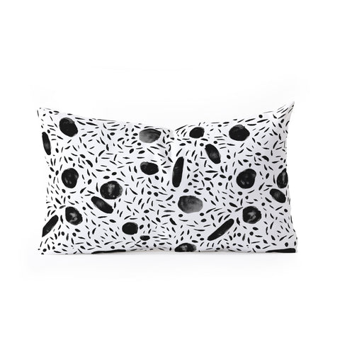 Mareike Boehmer Watercolor Dots Oblong Throw Pillow