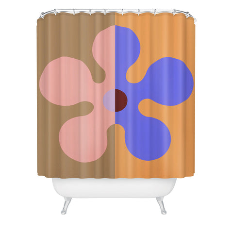 MariaMariaCreative Groovy Flower Multi Shower Curtain